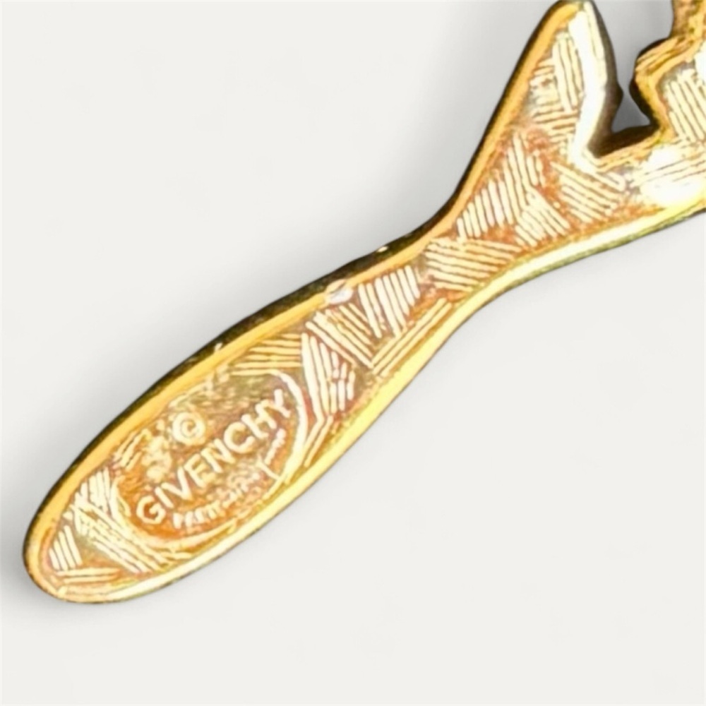GIVENCHY Gold “G” with Rhinestone on Rope Chain - Picture 10 of 11